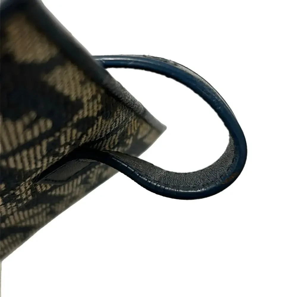 Christian Dior Logogram Agenda Navy Dark Navy Beige Jacquard Leather